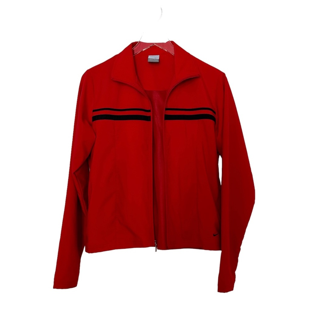 NIKE Women's Vintage Red Zip Up Jacket Size Medium